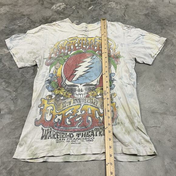 2011 Grateful Dead 15th Anniversary Warfield Theater Repro Graphic T-Shirt Small - Picture 2 of 7